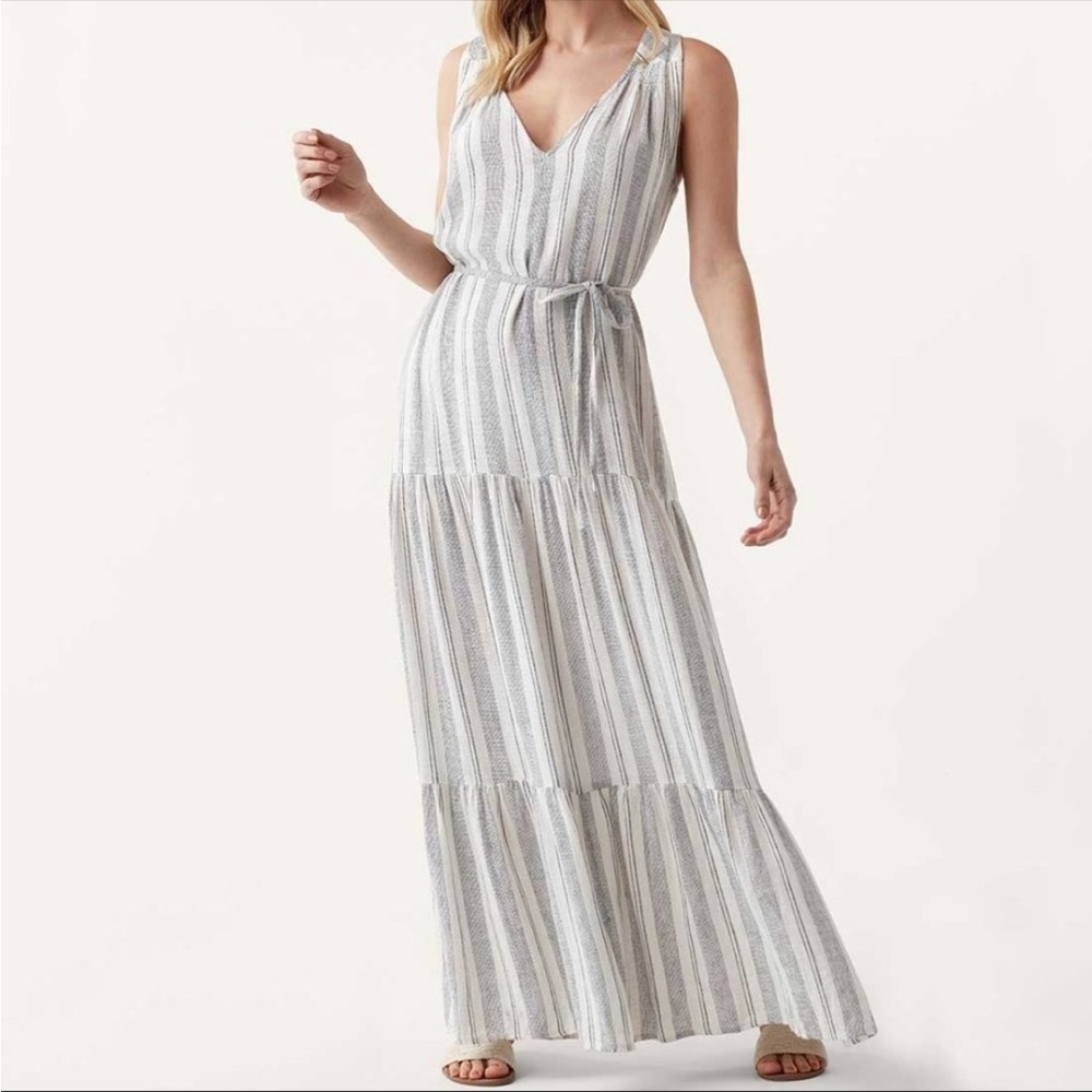 Splendid Linen Rosemary Maxi Dress